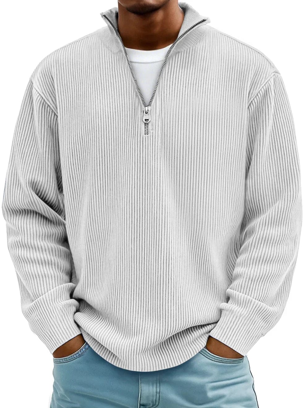Torres™ | Ribbed half-zip mock-neck pullover