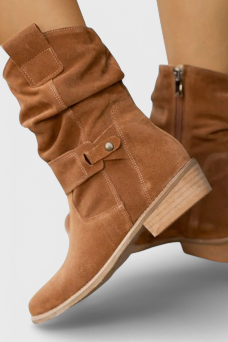 Aria™ | Elegant Suede Ankle Boots