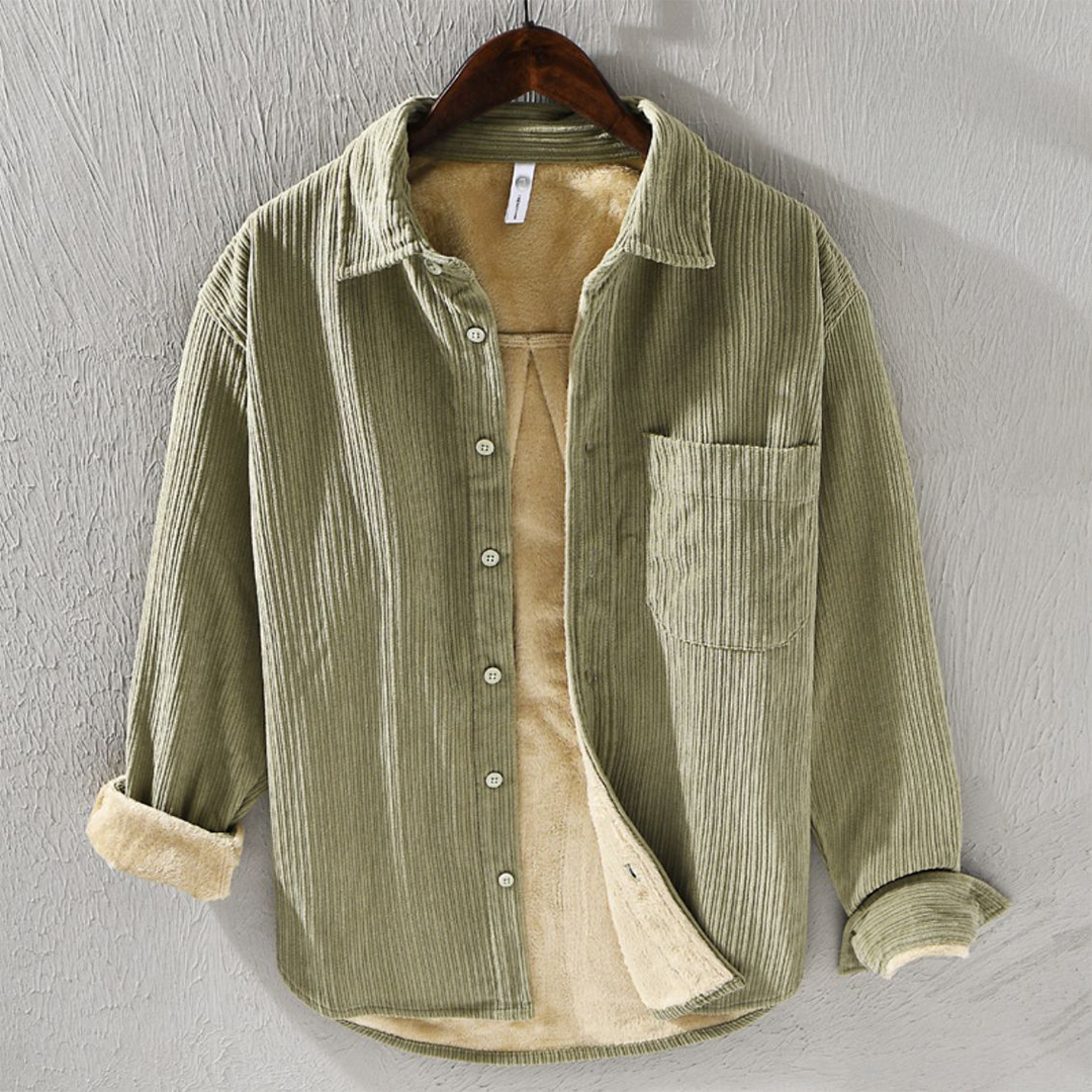 Carter™ | Corduroy sherpa-lined shirt jacket