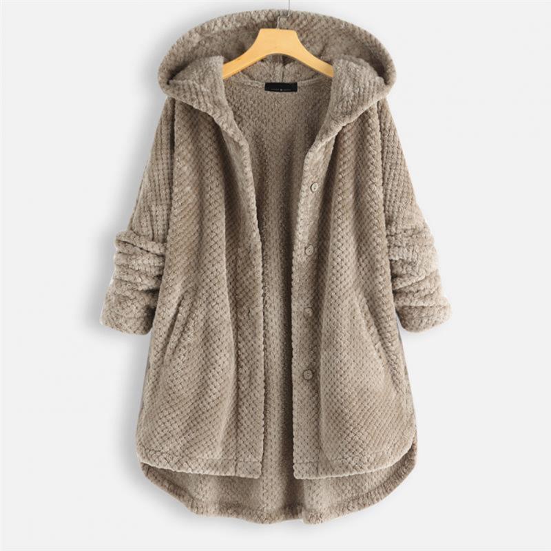 Dana™ | Cozy Relaxed-Fit Ribbed Hooded Coat