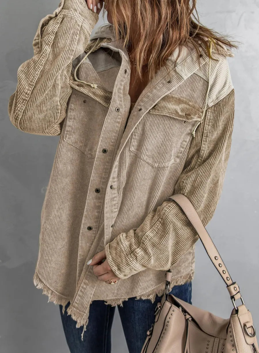 Pomi™ | Tri-Color Corduroy Jacket