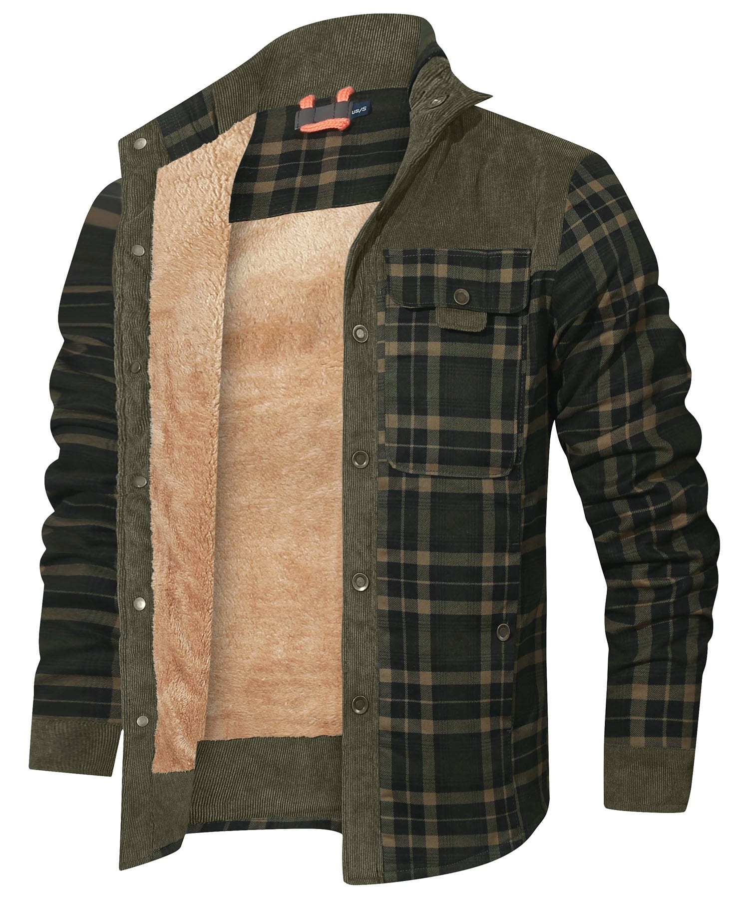 Edward™ | Plaid snap-front lined shirt jacket