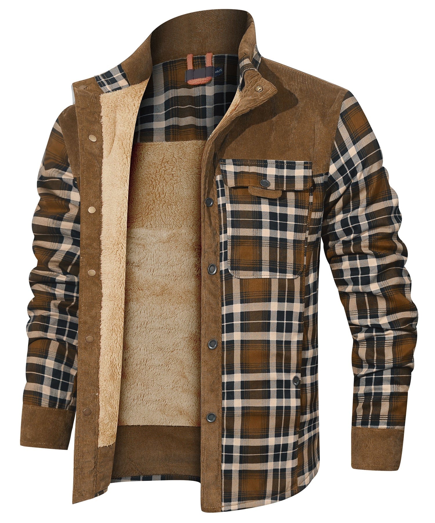 Edward™ | Plaid snap-front lined shirt jacket