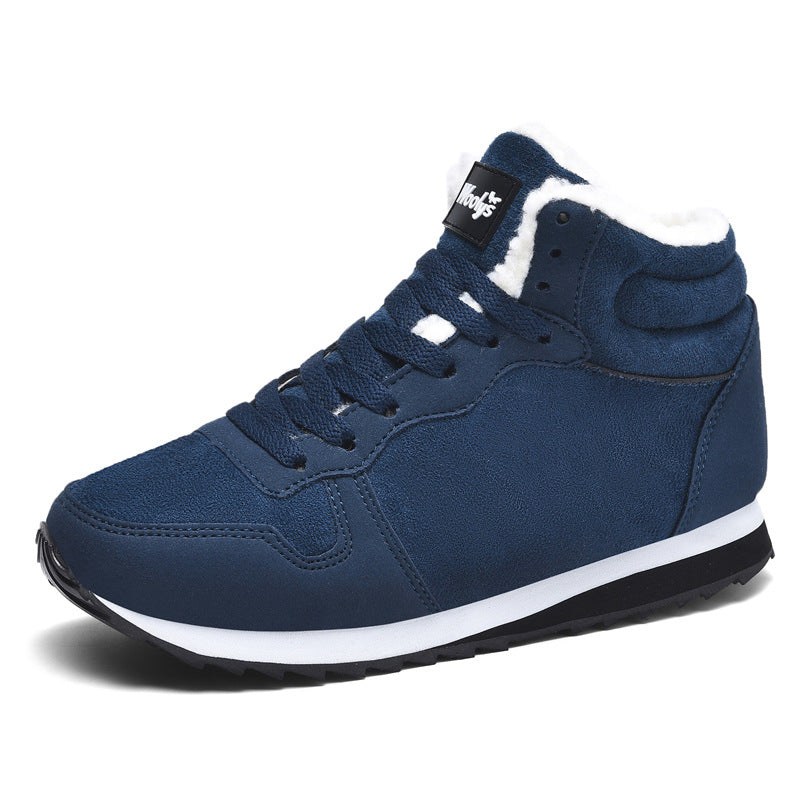Ultra-Warm Anti-Slip Plush-Lined High-Top Sneakers