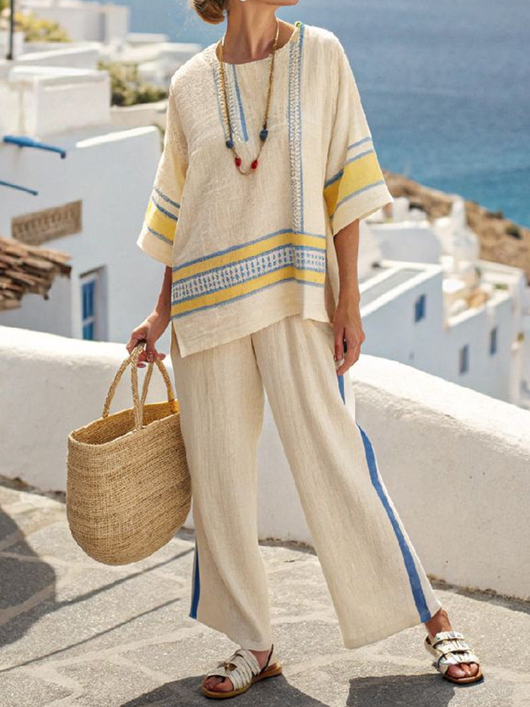 Morine™ | Elegant and Casual Striped Set