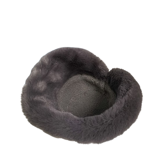 Eira™ | Faux-fur trim corduroy cloche hat