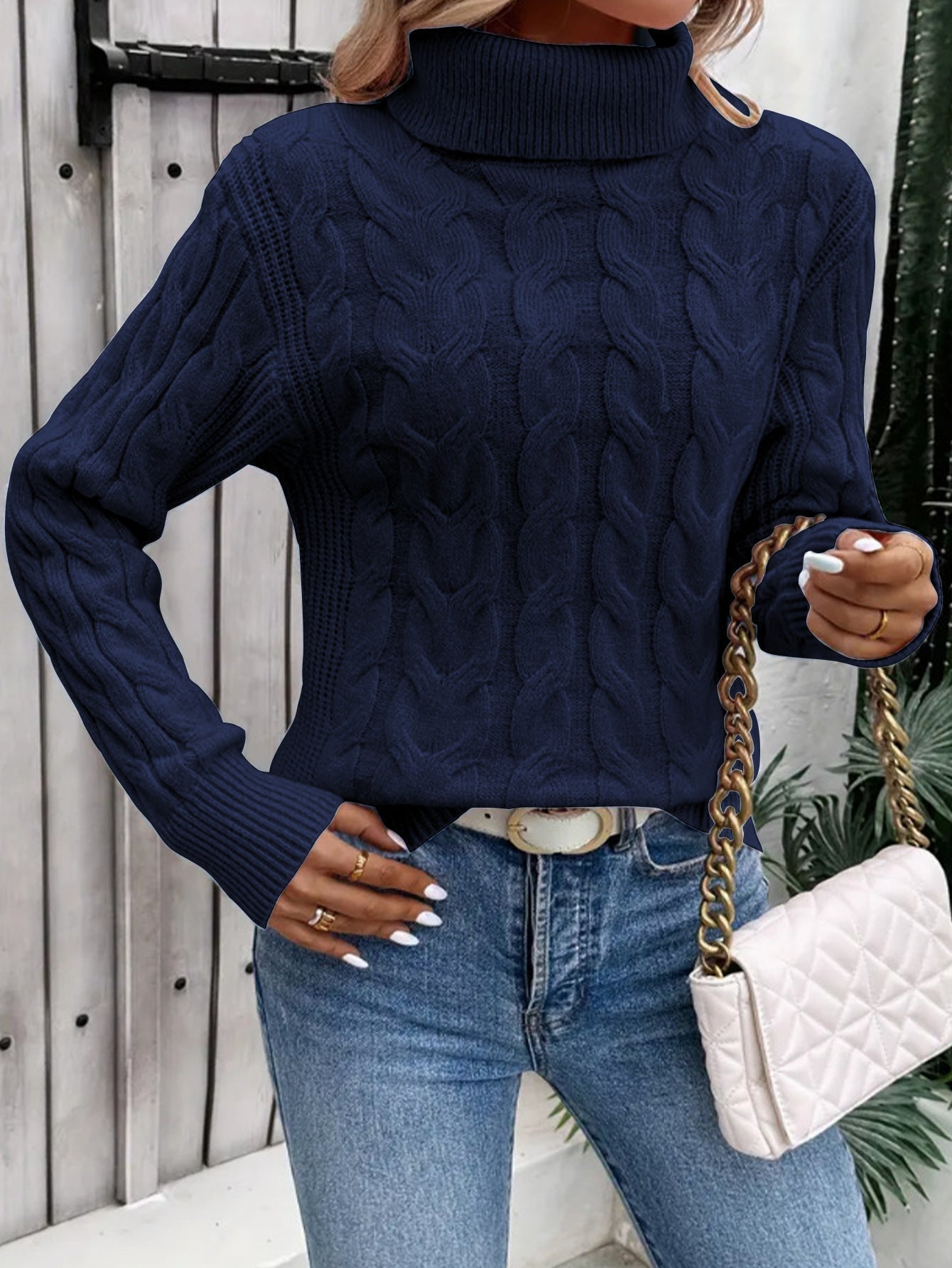 Anna™ | Elegant Round Neck Knit Sweater