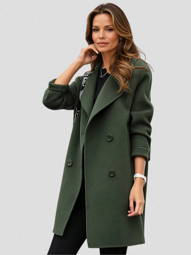 Roxana™ | Oversized Lapel Double-Breasted Tailored Coat