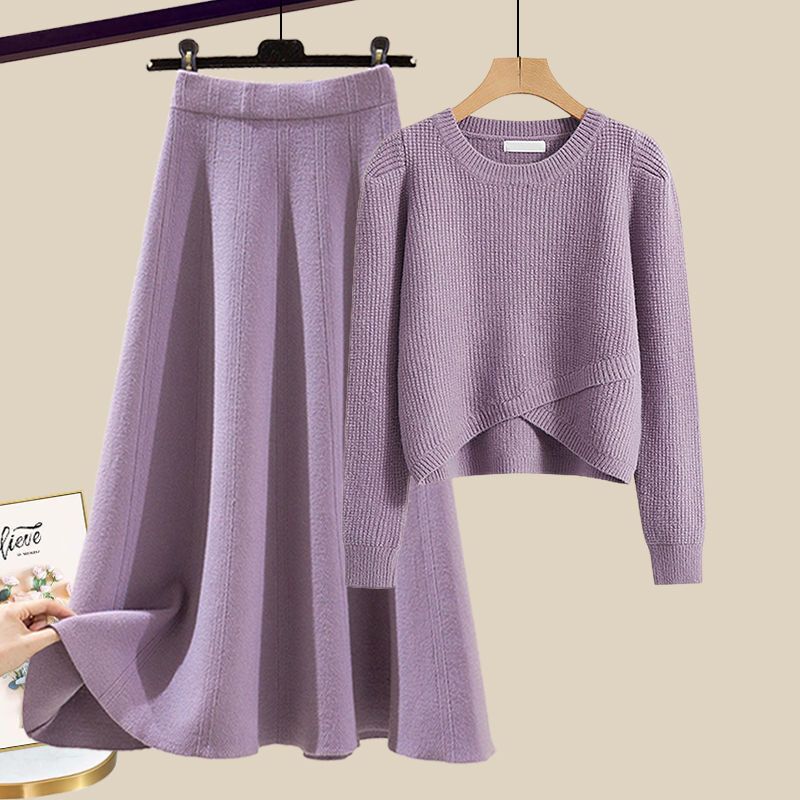 Anne™ | Elegant Knit Set with Sweater and Skirt