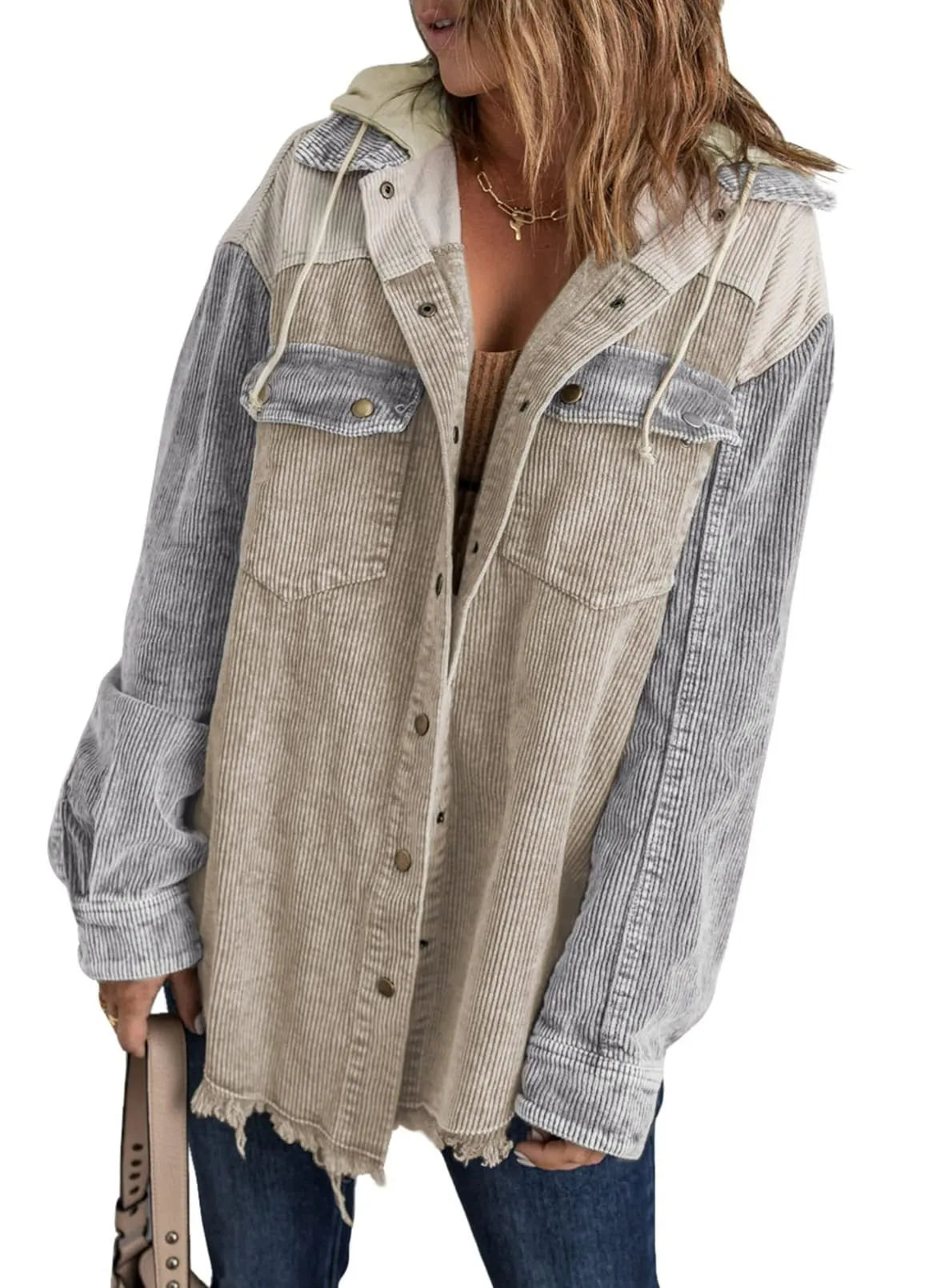 Pomi™ | Tri-Color Corduroy Jacket