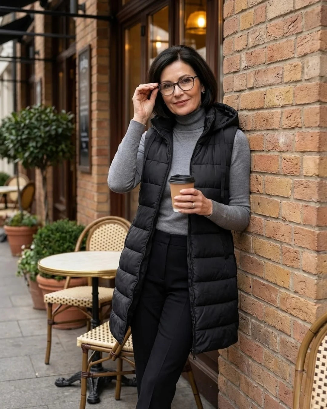 Sana™ | Hooded Longline Quilted Puffer Vest