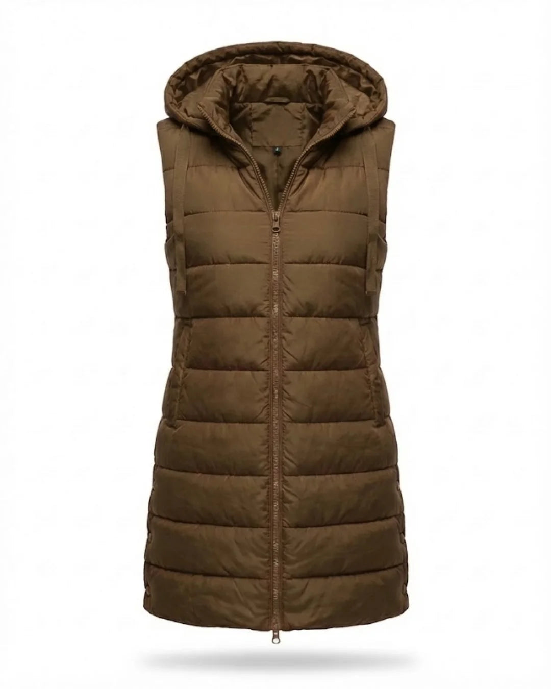 Sana™ | Hooded Longline Quilted Puffer Vest