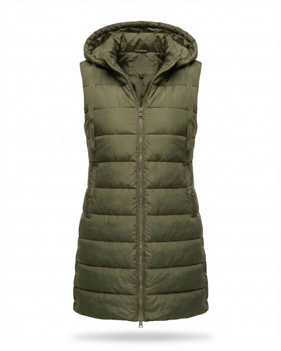 Sana™ | Hooded Longline Quilted Puffer Vest