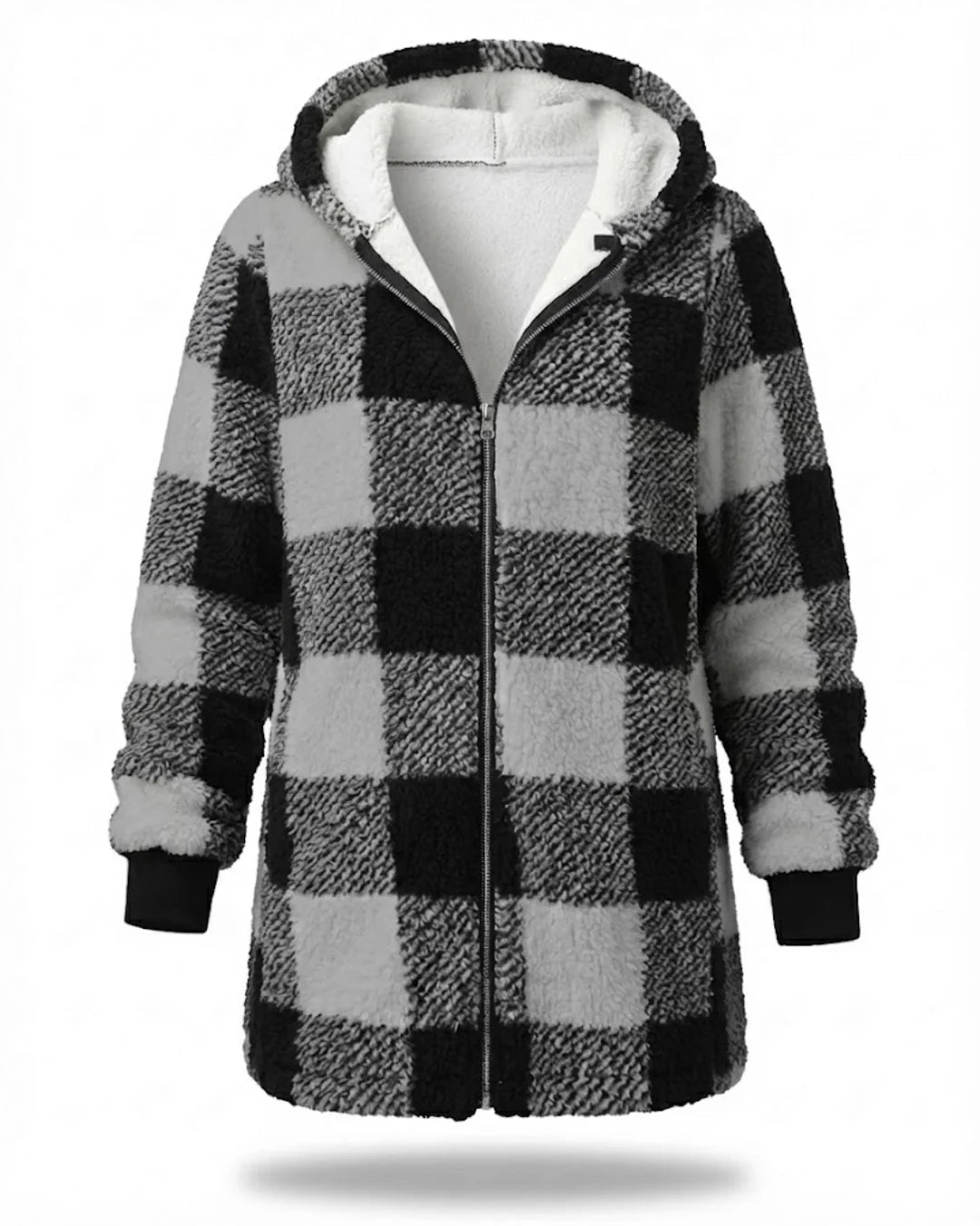Sarah™ | Oversized Plaid Coat