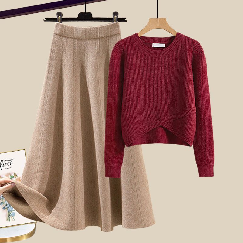 Anne™ | Elegant Knit Set with Sweater and Skirt