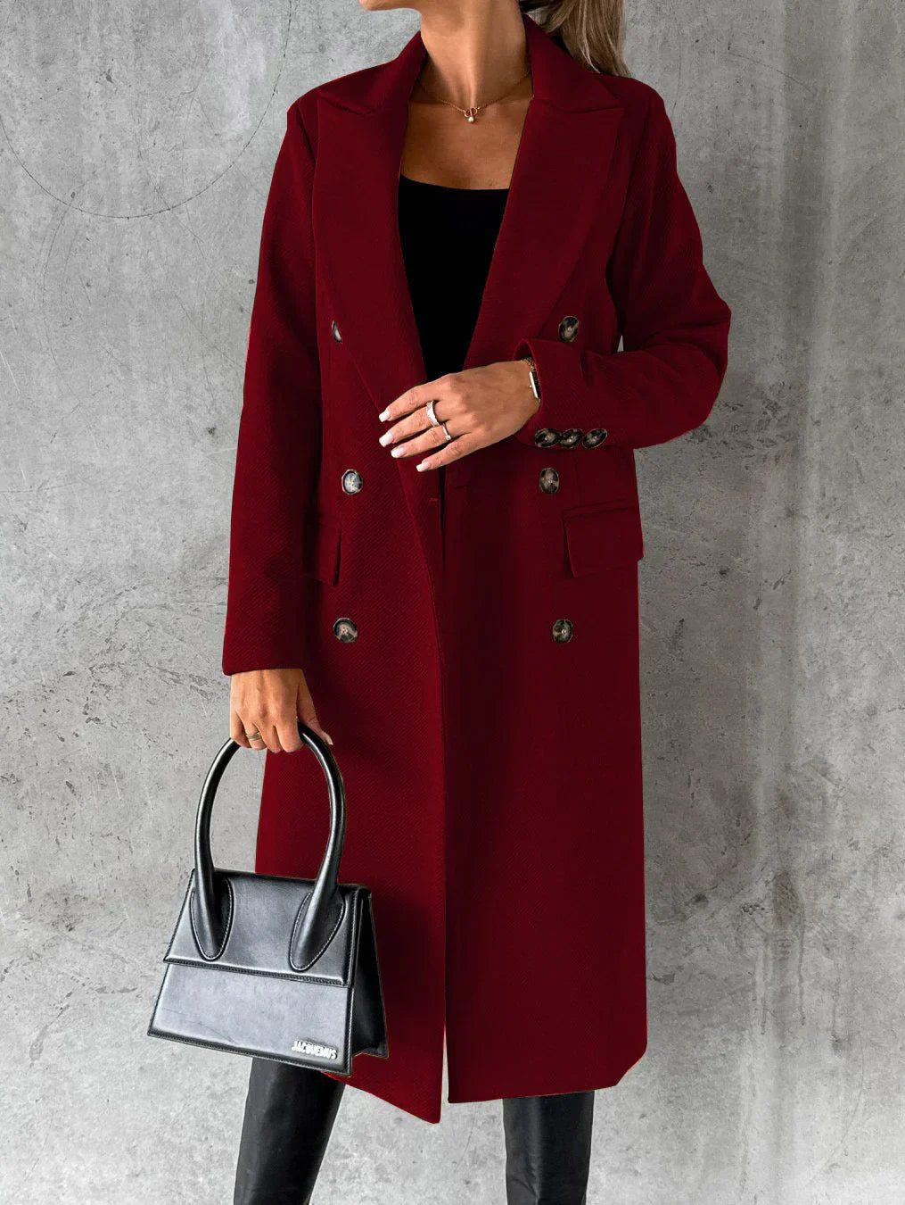 Bakoto™ | Elegant Long Wool Coat