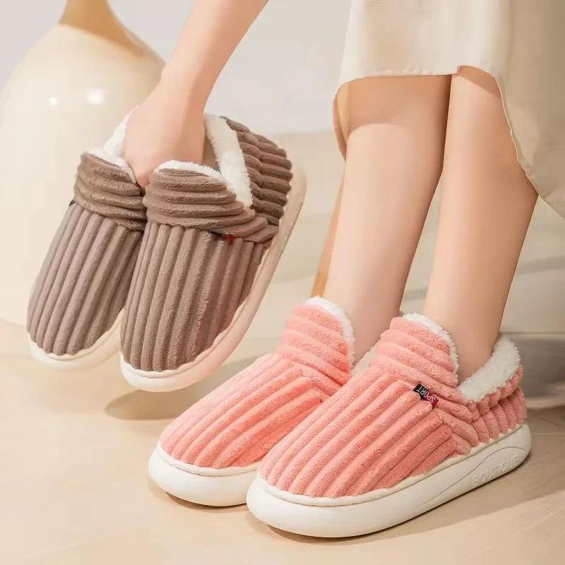 Etta™ | Corduroy High-Top Fleece Slippers
