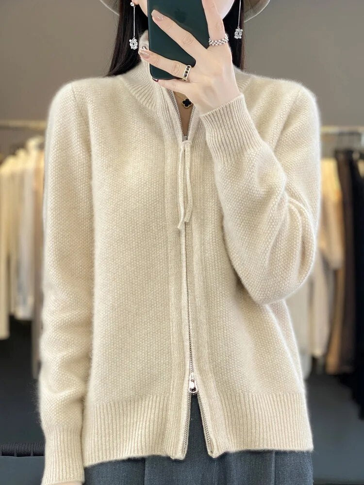Lola™ | Elegant Zip Cardigan
