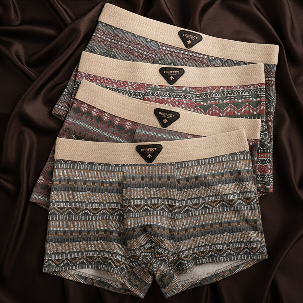 Porter™ | Jacquard-pattern elastic-waist boxer briefs