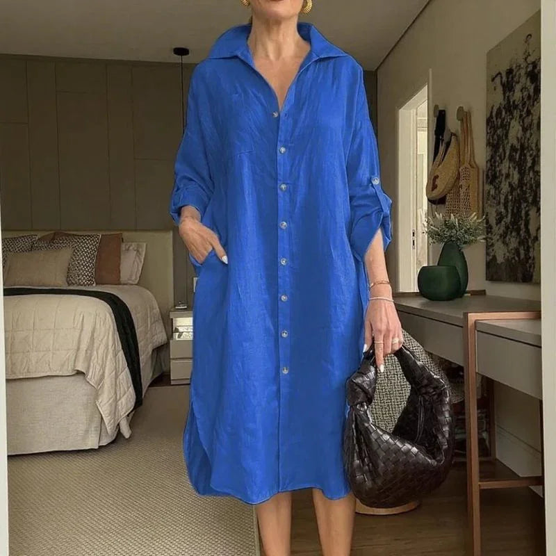 Sophisticated Button-Down Shirt Dress