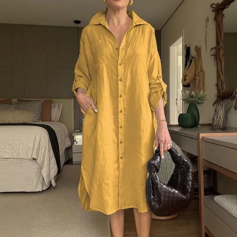 Sophisticated Button-Down Shirt Dress