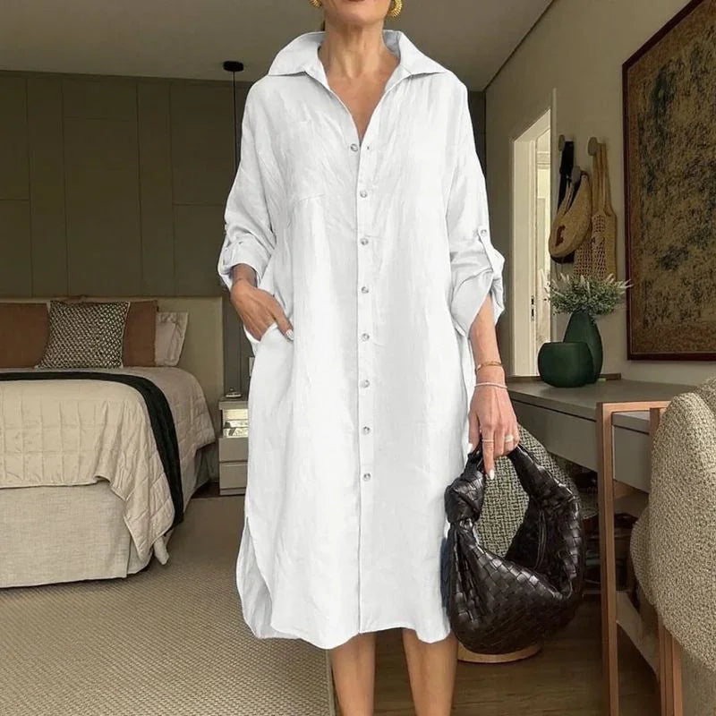 Sophisticated Button-Down Shirt Dress