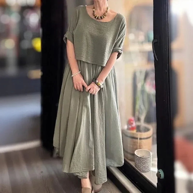 Sophisticated Layered Two-Piece Dress
