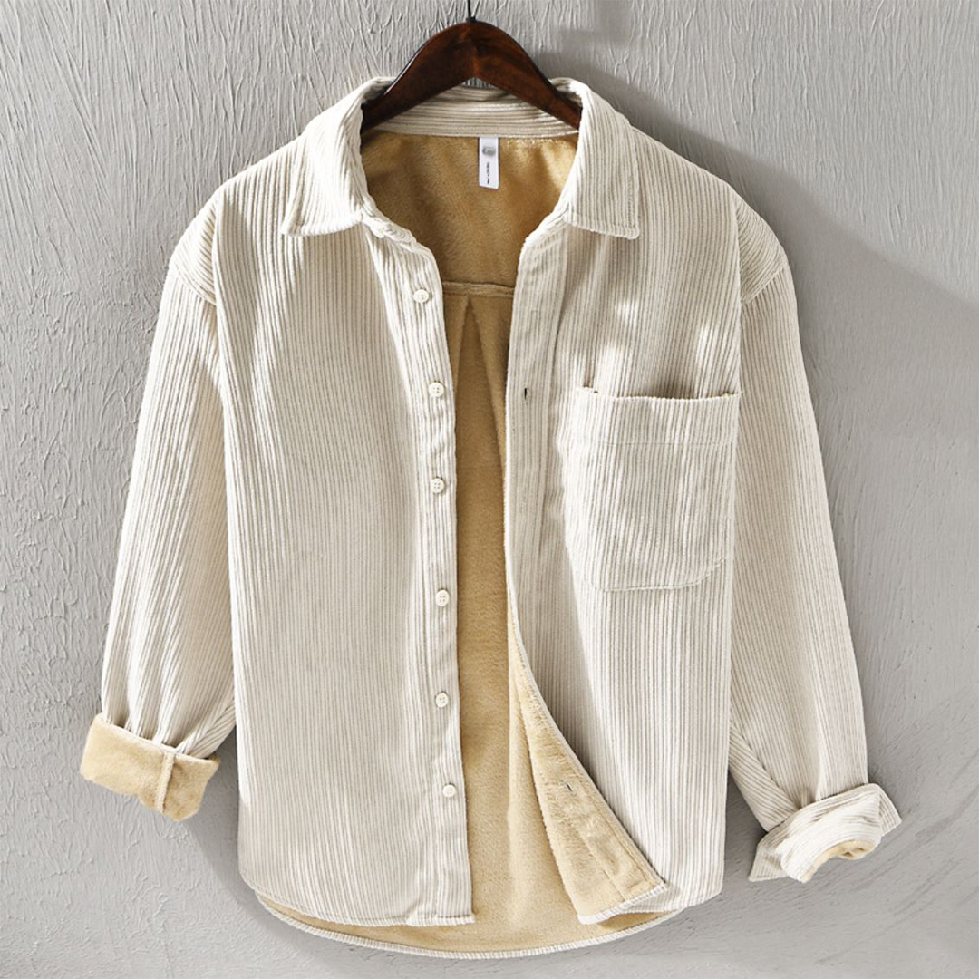 Carter™ | Corduroy sherpa-lined shirt jacket