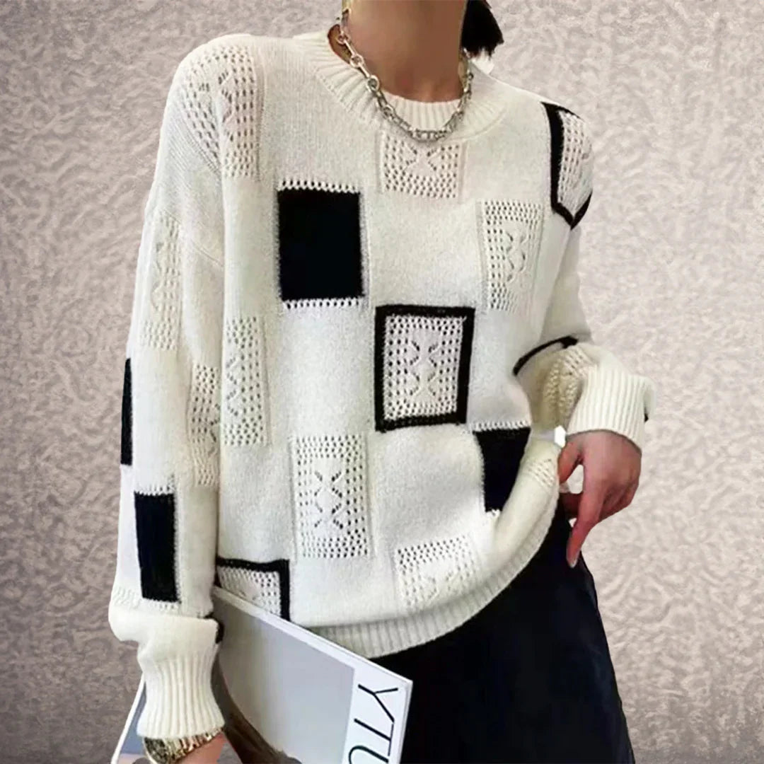 Heidi™ | Elegant and Comfortable Patchwork Sweater