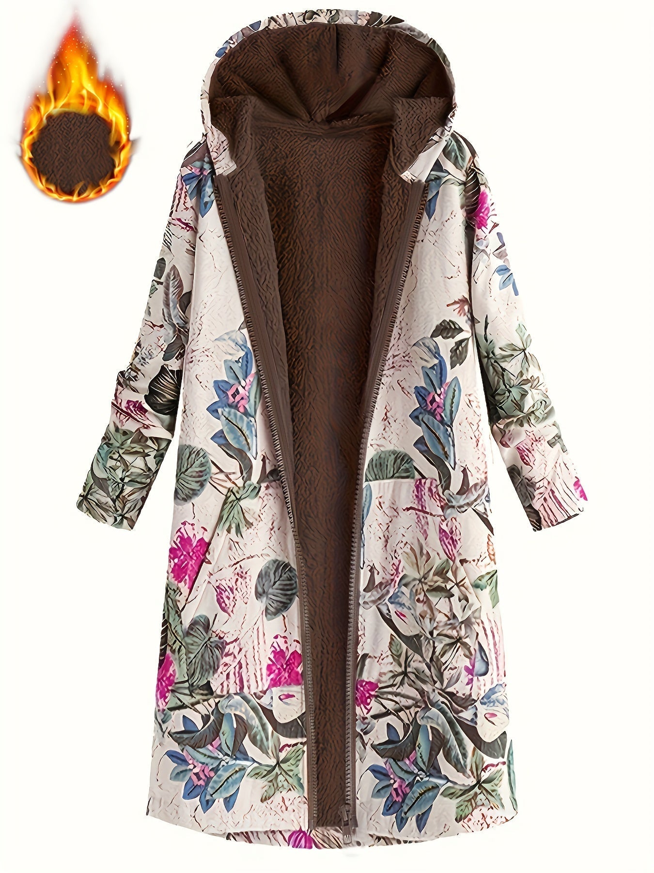 Flora™ | Long Floral Coat
