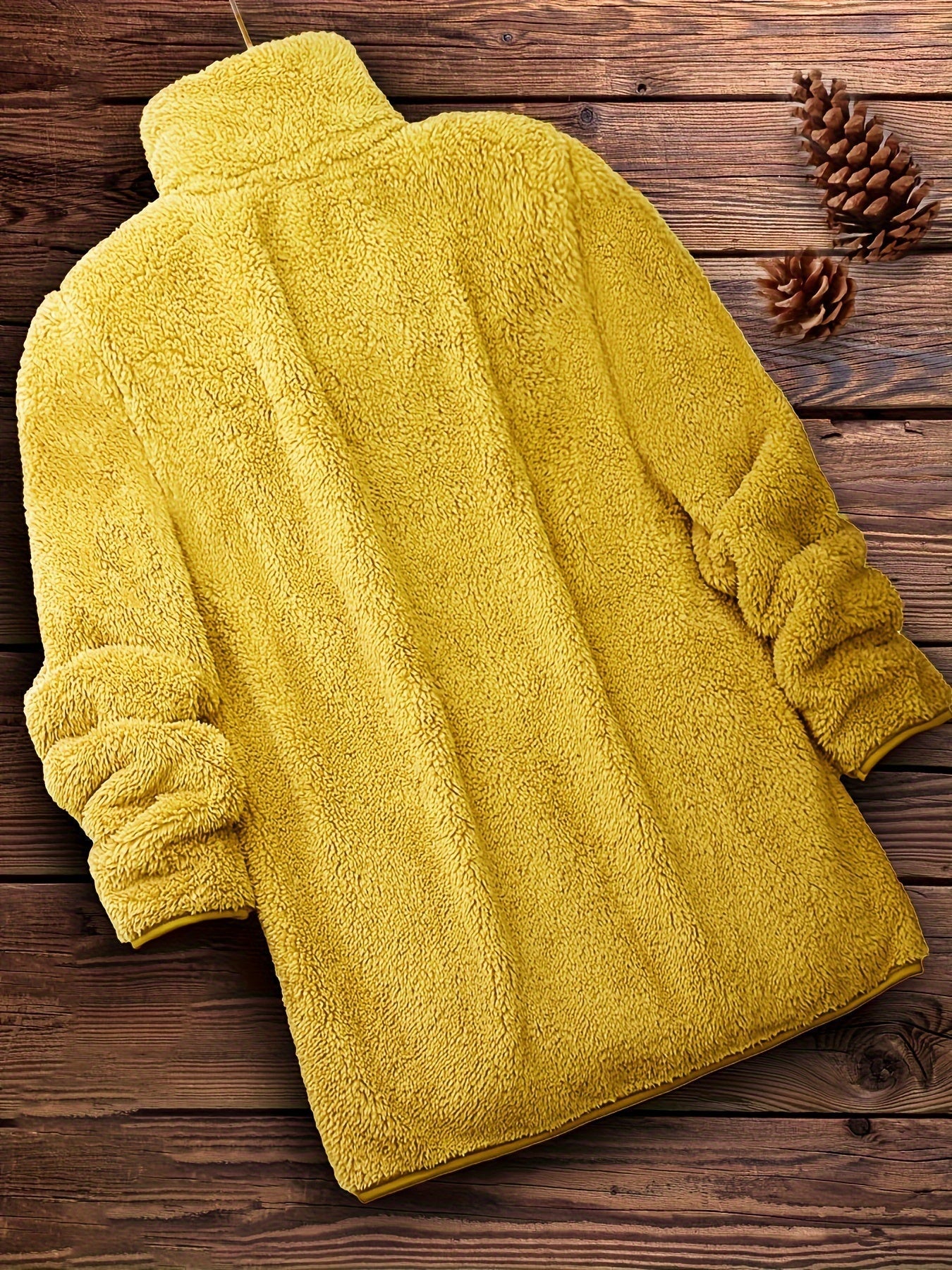 Yara™ | Elegant Zip-Up Fleece Coat