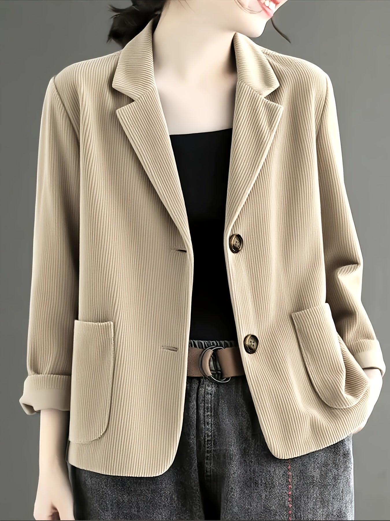 Clarabelle™ | Elegant Corduroy Blazer