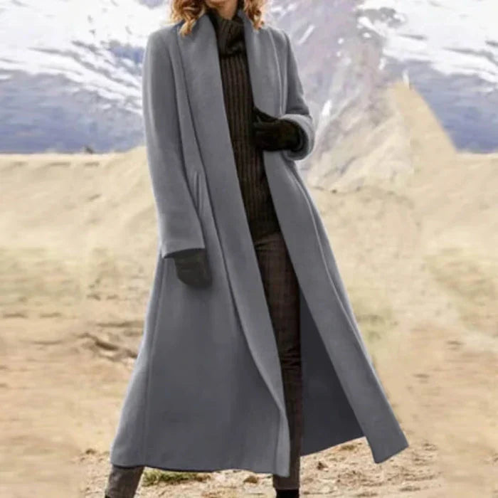 Kalio™ | Long Wool Coat + Free Elegant Gloves