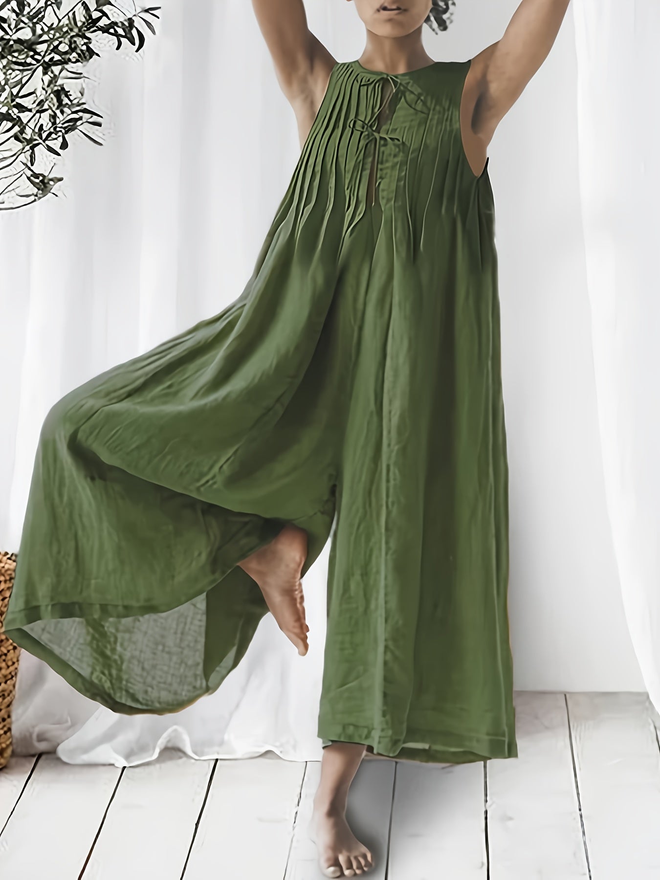 Nivada™ | Elegant Pleated Jumpsuit