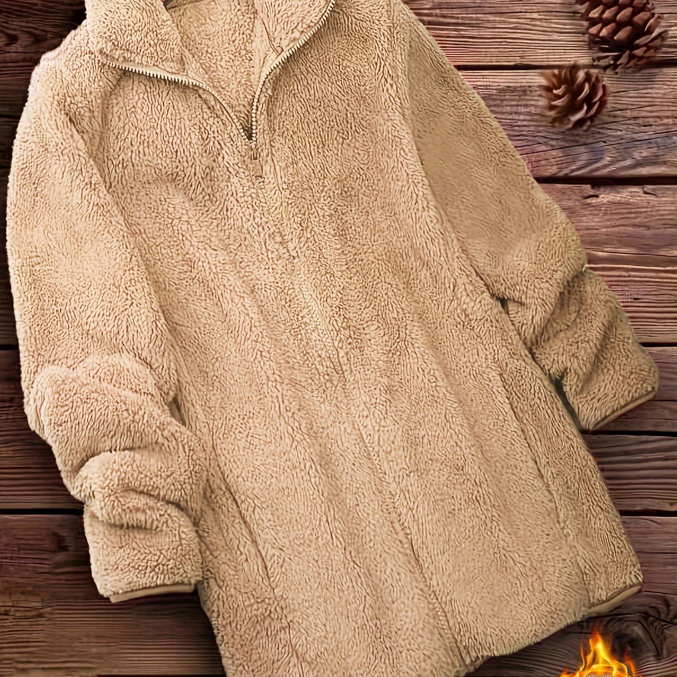 Yara™ | Elegant Zip-Up Fleece Coat
