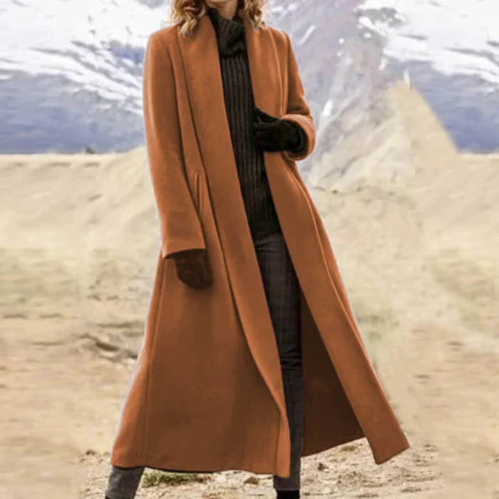 Kalio™ | Long Wool Coat + Free Elegant Gloves