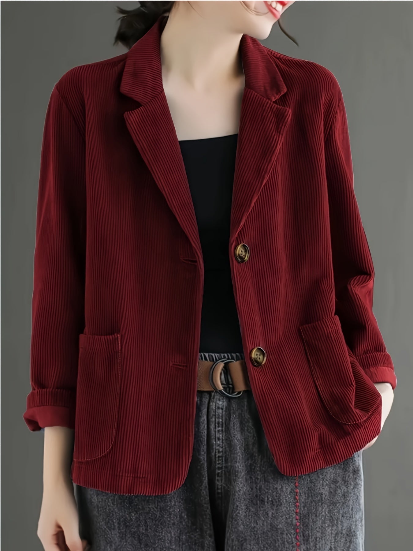 Clarabelle™ | Elegant Corduroy Blazer