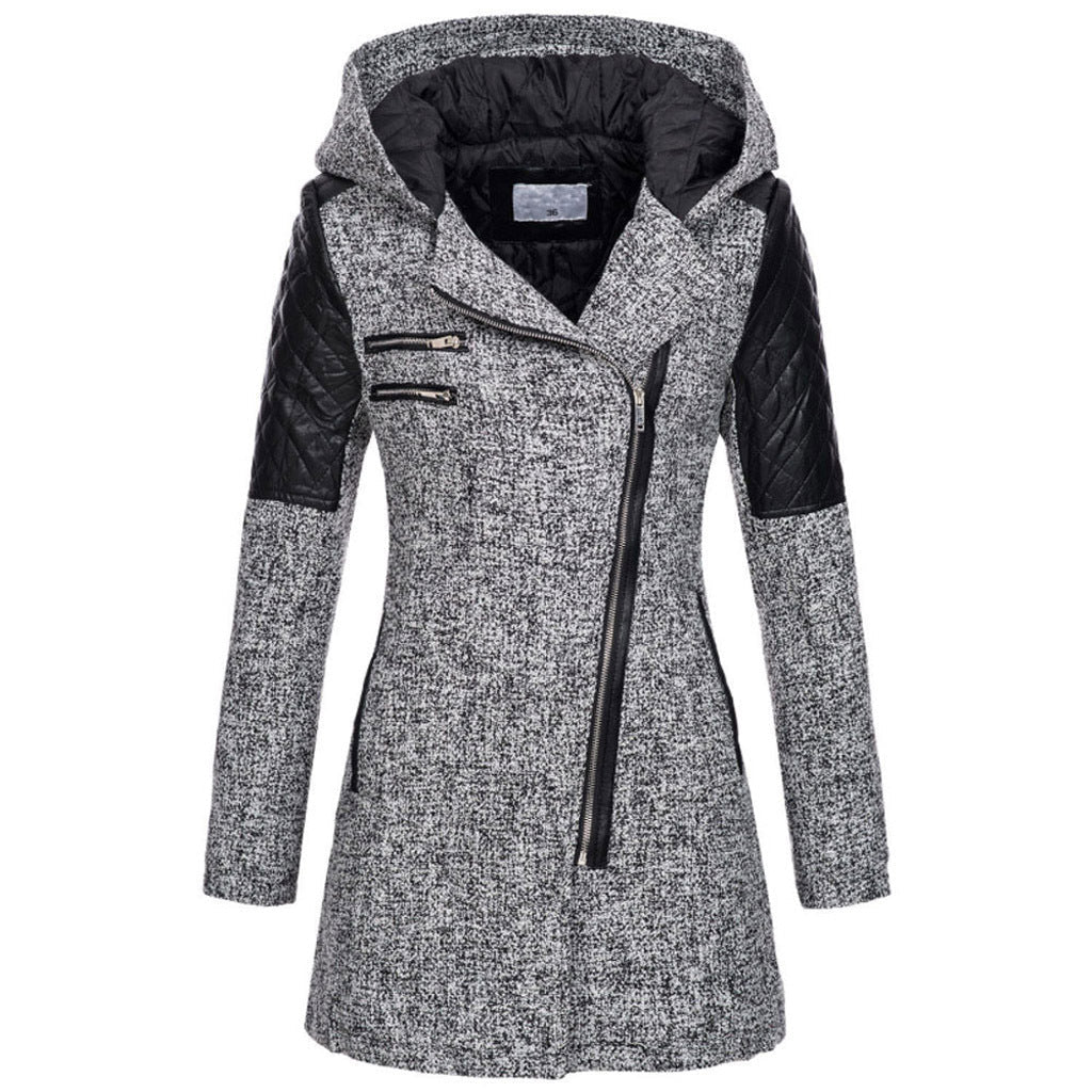 Rosemary™ | Asymmetrical Zipper Coat