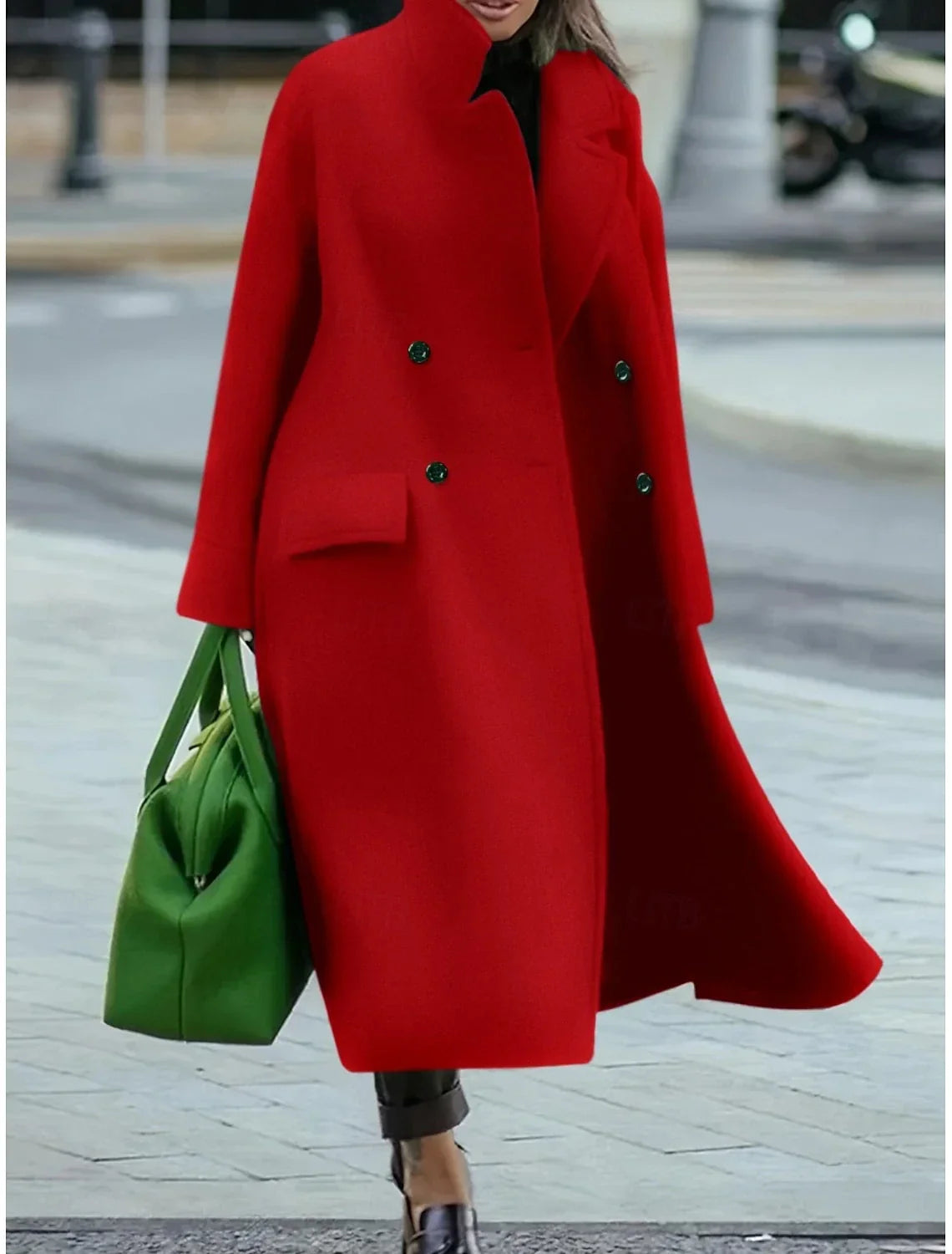 Dami™ | Long Wool Coat + Free Cashmere Scarf