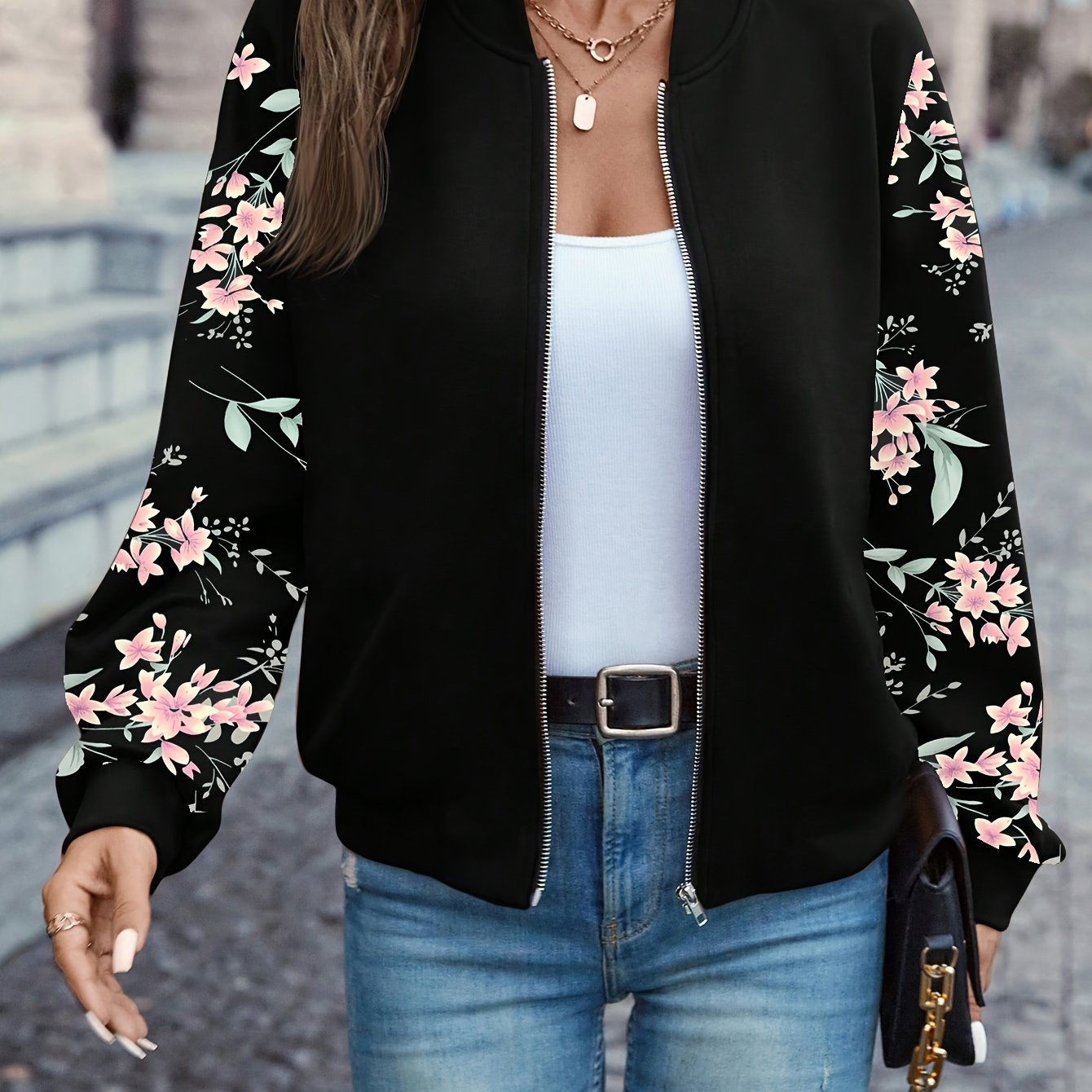 Odette™ | Elegant Floral Print Jacket