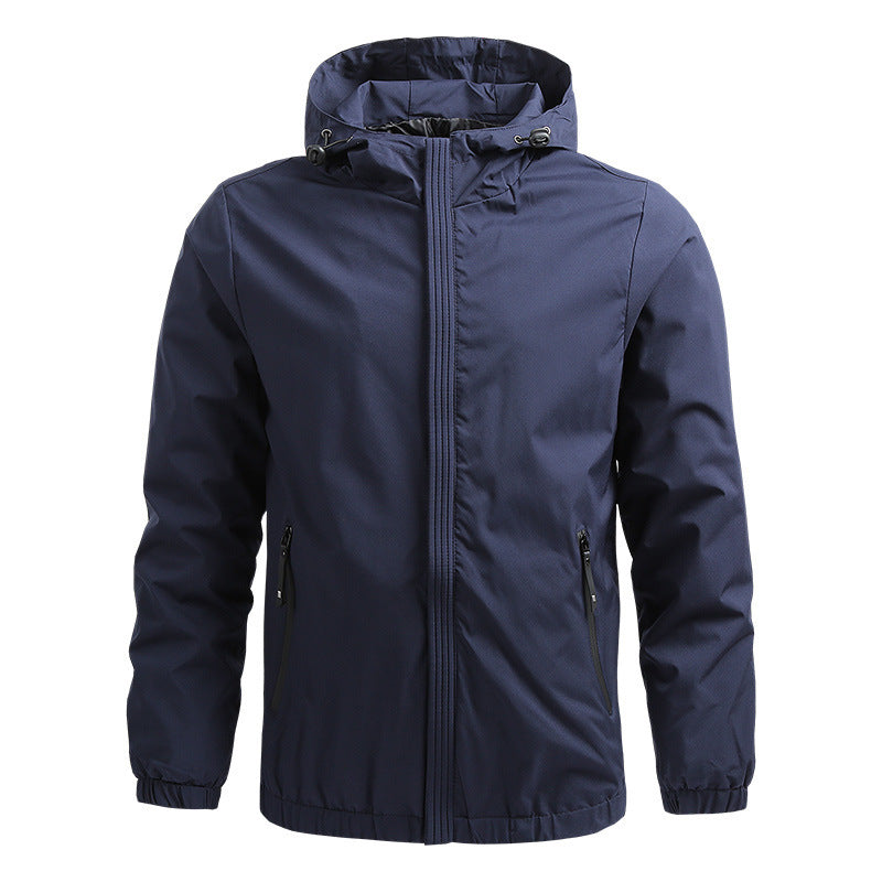 Fabio™ | Waterproof Hooded Contrast-Zip Windbreaker Jacket