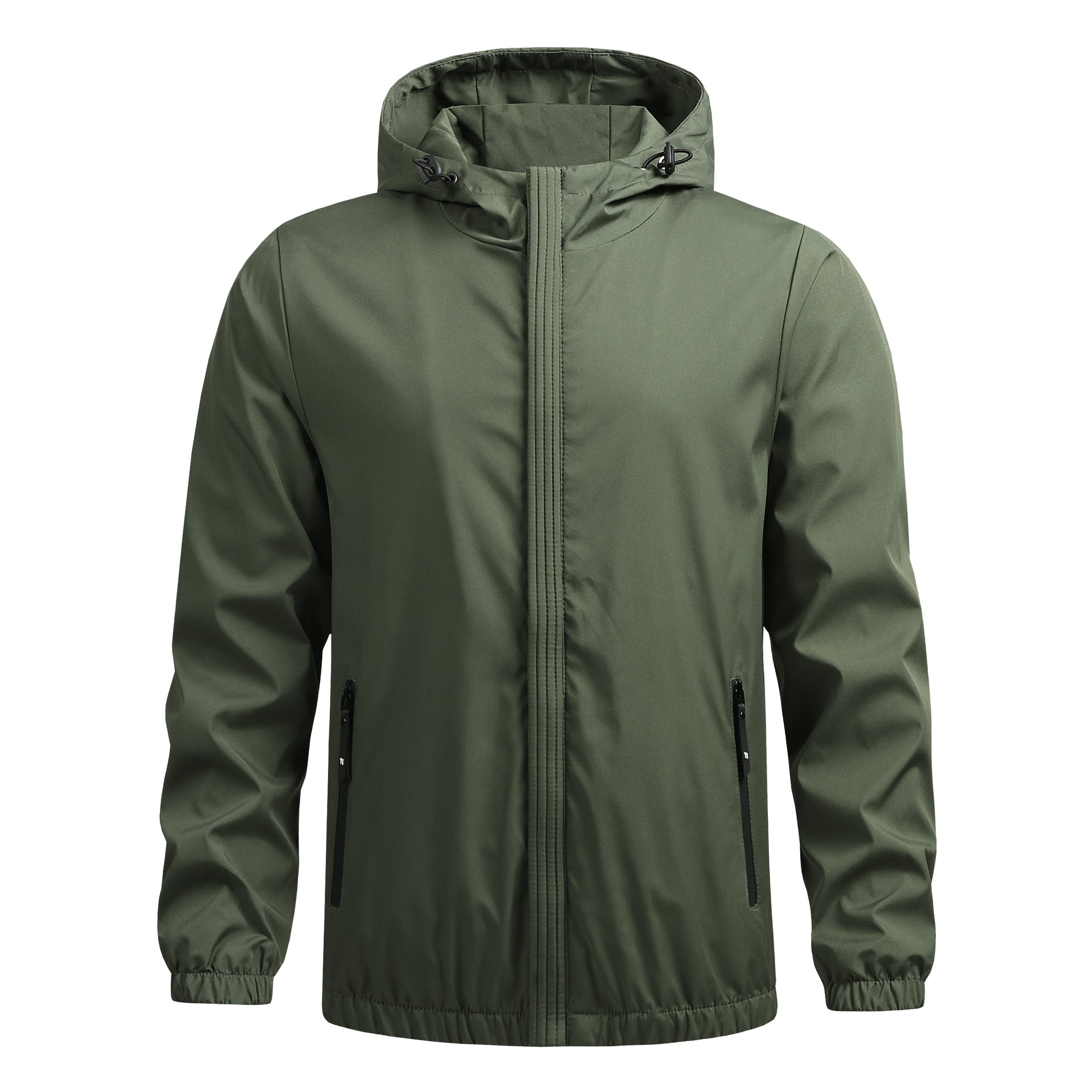 Fabio™ | Waterproof Hooded Contrast-Zip Windbreaker Jacket