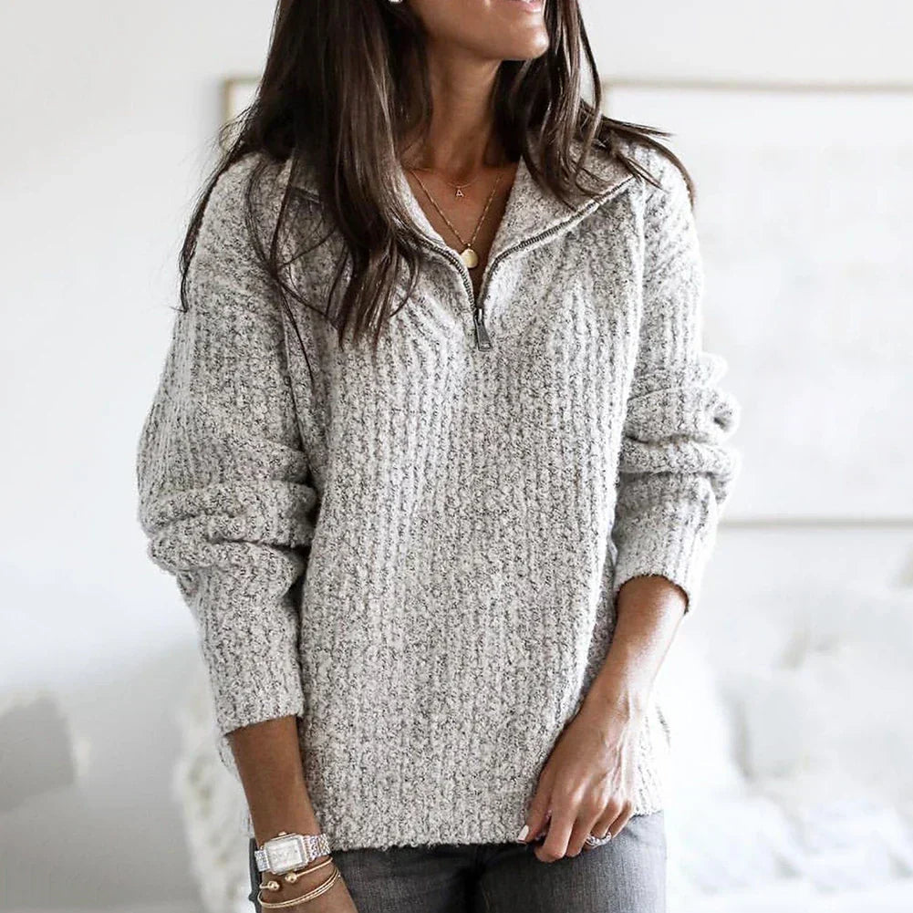 Syndra™ | Comfortable Half-Zip Sweater