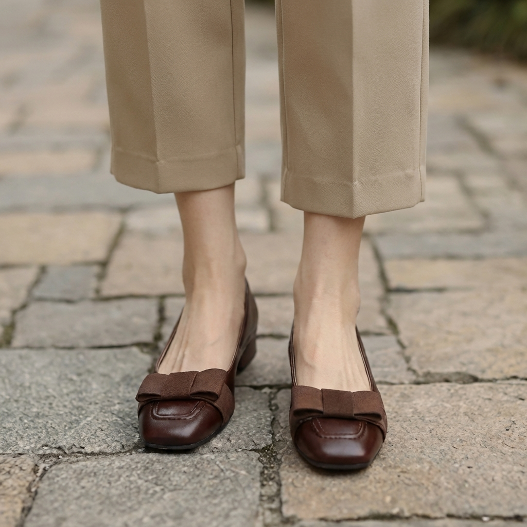 Camille Leather Ballerinas