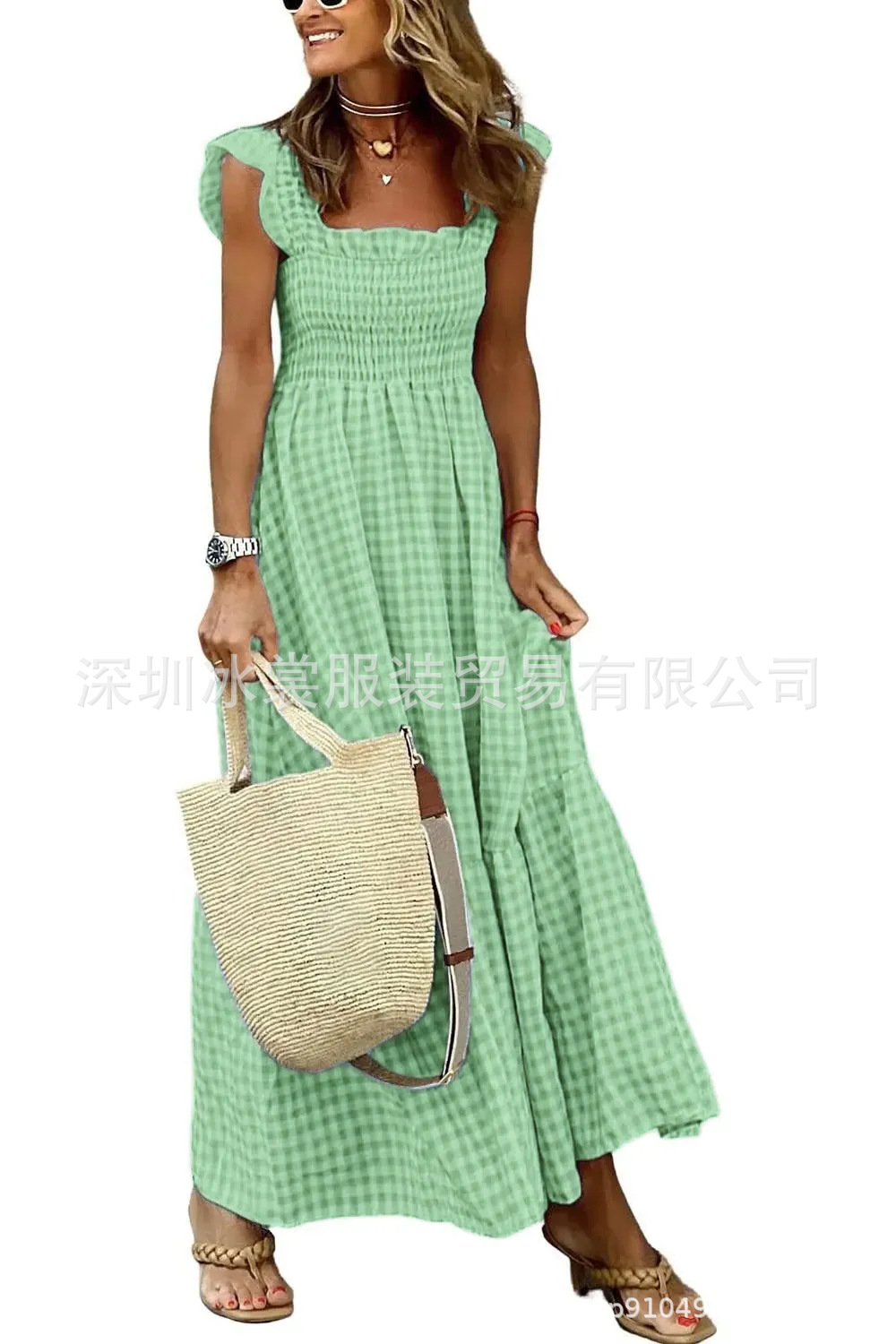Classic Smocked Maxi Dress