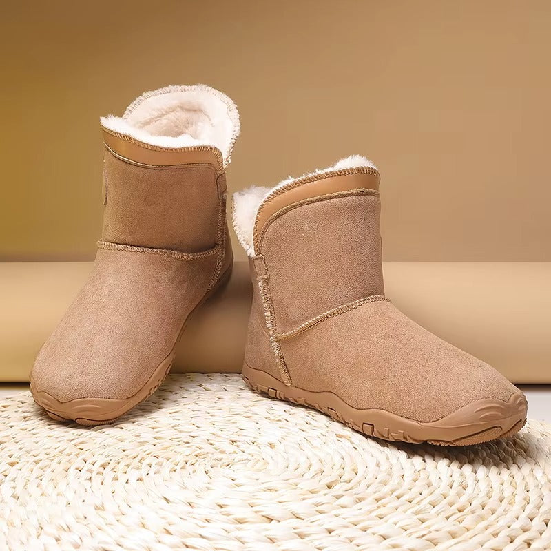 Elaine™ | Buckled suede ankle snow boots