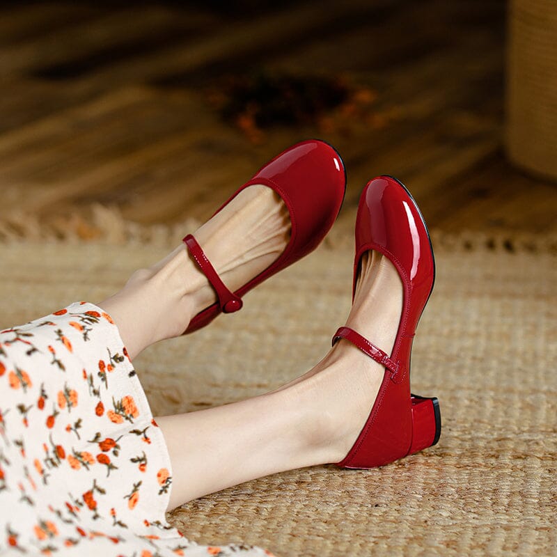 Livy™ | Elegant Leather Mary Janes