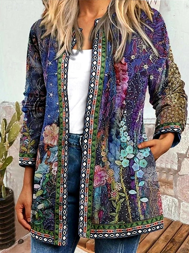 Livia™ | Vintage Casual Floral Printed Jacket