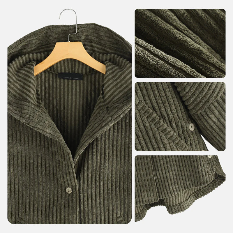 Dana™ | Cozy Relaxed-Fit Ribbed Hooded Coat