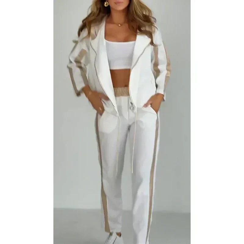 Betsy™ | Striped Casual Hoodie Set